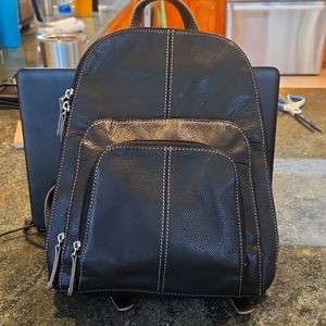 Tignanello leather backpack purse